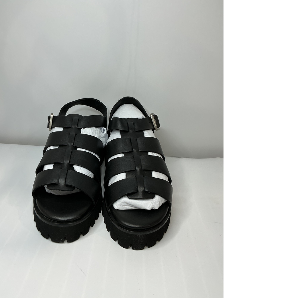 Italian Leather Lug Sole Fisherman Sandal